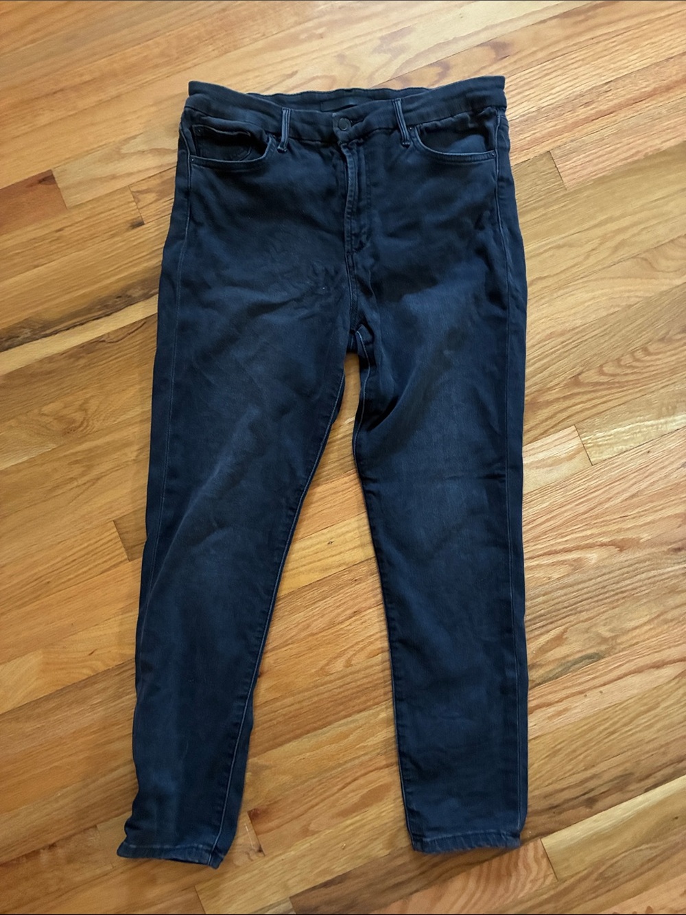 Joe’s Flawless The Charlie High Rise Black Skinny Ankle Jeans